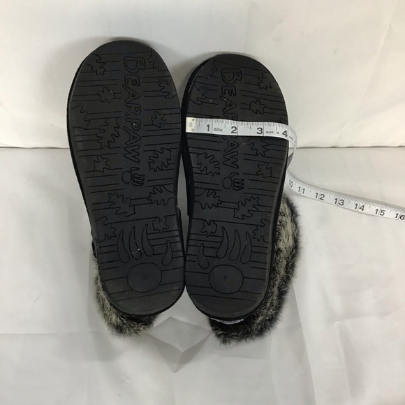 BEARPAW Tigris Winter Boots Size 8 Black Suede Faux Fur Snow Boot Wool Lined - Picture 8 of 11